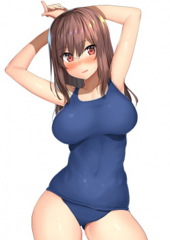 【二次】今や昔のデザインはすっかり姿を消してしまって寂しい限りなスク水少女のエロ画像の画像