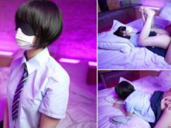 パイパンスレンダーJK制服女子にフェラチオさせてフル勃起チンポを生挿入セックス！の画像