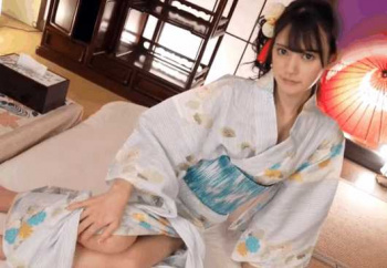 スリムボディでスタイル抜群の和服美女が登場！チン起ちおちんこを激しく咥えて本番sex乱れまくりの画像