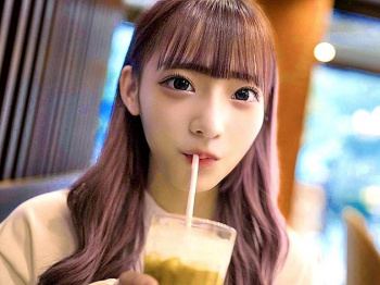 ［企画×美形ギャル］素人ハメ撮り‼『赤系の髪が似合っててカワイイ❗』テンション高めの美形GAL（21）とホテルで濃厚性交❤の画像