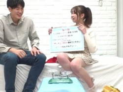 えっち...【モニタリング】「おっぱいで挟むの？//」賞金10万円の脱出ゲーム！おっぱいデカいポニテ娘がおっぱいで挟む！【一般人ナンパ】の画像
