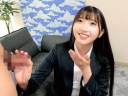 えっち...【一般人ナンパ】「入った♡」仕事で外回り中だったというスーツ美女！髪が長い23歳おアネちゃんさんがDT君と生セックス！の画像