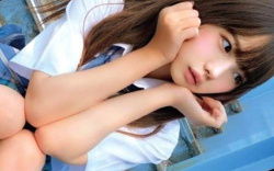 【青いJK制服編】学校でもっともカワいくスケベすぎるガリ貧乳パイパンのロリ女子💖の画像