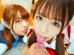 【絶対着衣】あたし達って性欲強いけど大丈旦那??本物アイドルが神淫乱www全身リップでちんこ骨抜きにする敏感ちっぱい美女子の画像