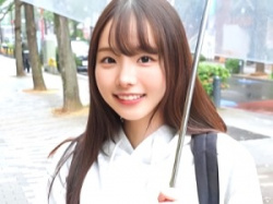 【素人ナンパ】「ゆっくり動かしますね♡」18歳の専門学生さん！ロングヘアの10代娘がDTチ〇コをゆっくり手コキ！の画像