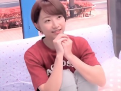 【マジックミラー号】体育会系女子を声掛けGET！ラクロス部のボーイッシュ大学生がDTクンと生SEX！【シロウトナンパ】の画像