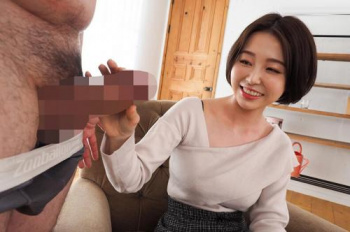 【他人妻】Gカップの胸を揺らしてくびれ腰をくねらせながら感じまくるショートヘア美女！の画像