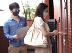 【人妻NTR】「ダメです…」会社からリモートワークを命じられた男が同じマンションに住む美人な他人妻をハメる！【妃ひかり】の画像