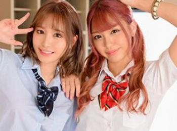 【木下ひまり 百永さりな】極ボディの美少女がミニスカパンチラで肉棒を刺激しまくり【無料エロ動画】の画像