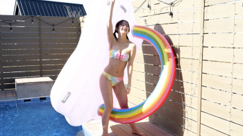大西陽羽 水着姿でテンションが高まる!の画像