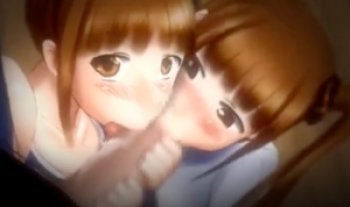 突如現れた扉から可愛い女学生が！制服姿の女学生はそのまま男のマジ吉になったオチンコを手コキし激しくしゃぶりつく変態女の子だった！の画像