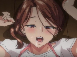 [エロアニ]とんでも爆乳で無自覚にちゃら男を発情させちゃう奥さん…極太ちんぽを入れられて我慢している姿がたまらない！の画像
