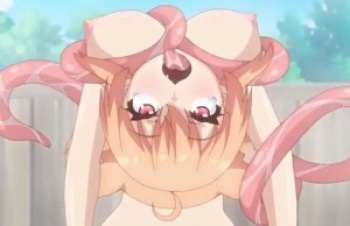 [エロアニ]ベロベロ妖怪ちゃんに温泉で体を蹂躙されちゃう♡の画像