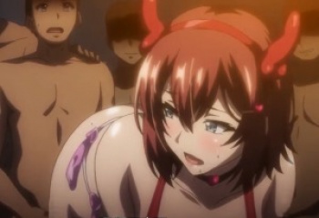 [エロアニ]どスケベ監督に調教されてみんなの肉奴隷に！男の精子まみれにされちゃう♡の画像