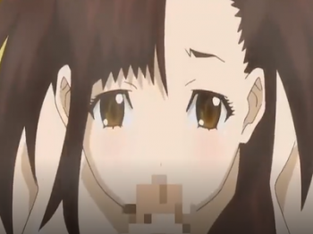 [エロアニ]【閲覧注意】お兄ちゃんに会いに来た妹ちゃん！何故かお兄ちゃんの体を洗ってる♪勃起したペニスに興味津々でフェラしてくる♡の画像