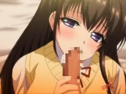 [エロアニ]円交するようには見えない黒髪お淑やかな女の子校生！フェラで気持ちを高めてくれる♪気持ちよさすぎる口内に耐えられる男はいない！の画像
