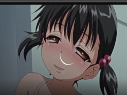 [エロアニ]「幼いすぎる女の子】「誰かに見られたらって思うとすごく興奮する♪」スク水のままトイレで出し入れ♡の画像