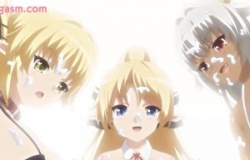 [エロアニ]可愛い生徒達に囲まれて濃厚セックス！先生ちんこを扱きまくって射精させちゃう♡の画像