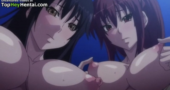 [エロアニ]爆乳3人に囲まれて乳圧ヤバすぎる！こんなパフパフされたいわぁ♡の画像