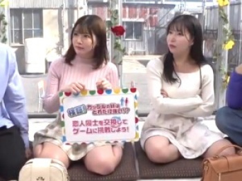 【ミラー号】「えっ//中に出た？//」2組の大学生ｶｯﾌﾟﾙ！恋人をチェンジして脱衣ツイスターゲーム！【素人ナンパ】の画像