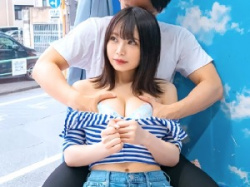 【マジミラ号】「んっ//」美乳おっぱいのスレンダー女の子がクンニされたおまんこにチンポ挿入される！【素人ナンパ】の画像