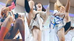 【アイドル】パンチラ_みらくる☆ふぉーぜ、至近距離からの超ローアングルライブ映像。全てを曝け出すような全力パフォーマンス Japanese hot girls Idol group Live Upskirtの画像