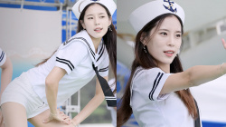 【ダンス】パンチラ_韓国ダンスチームの美女が短めショートパンツでキレキレダンス！ beautiful korean girl dance Upskirt sailor suitの画像