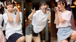 【アイドル】パンチラ_Newbie Ivy（ニュービーアイビー）、 デビューしたての女の子達がラフ目の私服風衣装でフレッシュなパフォーマンス！ Japanese cute young girls Idol group Live Upskirtの画像