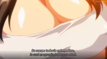 【アニメ】爆乳おっぱい女子学生がオッサンなんかとセックスして処女喪失！！の画像