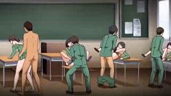 【アニメ】学校の教室内で男女が種付！何このヤバすぎる光景！の画像