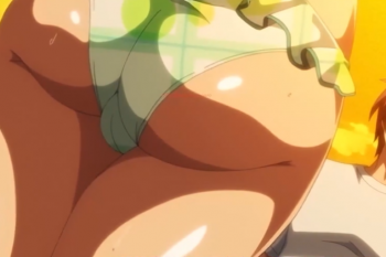 【アニメ】このケツ肉の破壊力♥️ビキニ姿エチエチおアネちゃんさんたちと変態SEXの画像