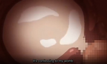 【アニメ】子宮タンクがたっぷり精液パンパンやばいの画像