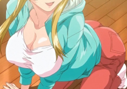 【アニメ】≪☆ねぇ…それって、反則でしょ…≫抜ける体の金髪美女が隣人を誘惑し自宅で激しいH！の画像