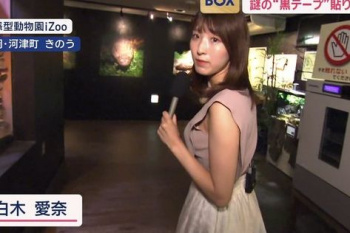 【エロ画像】白木愛奈アナ、白ブラ見えてるおっぱいYCの膨らみタマランなの画像