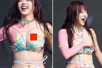 【エロ画像】【事故】10代巨乳アイドルさん、ライブ中に乳首ポロリしてネット騒然ｗｗｗ（動画あり）の画像