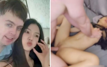 【エロ画像】【悲報】アジアの超絶美女、白人ブ男に肉便器扱いされてて泣いた…（セ○クス動画あり）の画像