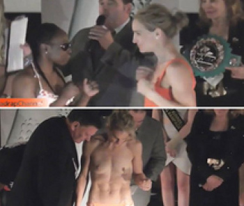 【エロ画像】【無修正】美人格闘家、軽量クリアできず裸で乳首丸出しになる動画がネット上に流出してしまう…の画像