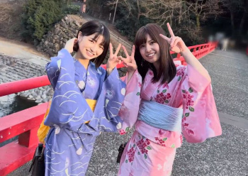 【エロ注意】浴衣美女2人と温泉デートした結果wwwwww(動画)の画像