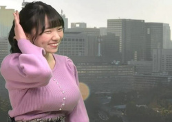 【画像】気象予報士さん、大きなお乳を揺らして予報を伝えるwwwwwwwwwwwwの画像