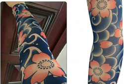 【画像】刺青タイツの効果がヤバすぎるwwwwwwwwwwwwwwwの画像