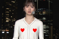 【画像あり】お天気お姉さん、生放送で乳 首が浮いてしまうアクシデントwwwwwwwwwの画像