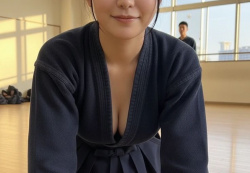 【画像】剣道女子さん、道着がはだけて お胸が見えそうｗｗｗｗｗｗｗｗｗの画像