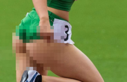 【画像】女子陸上選手のクイコミ、工ロすぎだろｗｗｗｗｗｗｗの画像