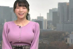 【画像】デカ乳お天気お姉さんｗｗｗｗｗｗｗの画像