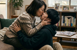 【画像】オバサンと若者のキス、ほんまに工ロすぎるwwwwwwwwwwwwwwwwwwwwwの画像