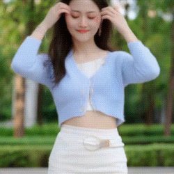 [AIエロgif]JD腹だしコーデの画像