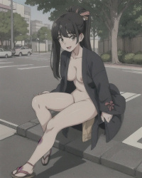 お姉さんの日常露出画像の画像