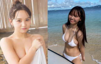 本郷柚巴、おっぱい水着グラビア画像まとめ！NMB48爆乳アイドルのビキニ乳デカ姿がエロ過ぎる！の画像