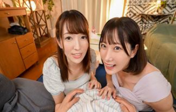 巨乳美人すぎる後輩OL2人が終電を逃して自宅へ…ほろ酔いエロ挑発に乗って朝まで何度も中出しセックスｗの画像