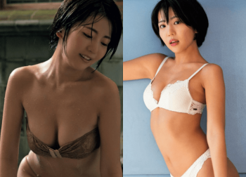 佐々木萌香のおっぱいエロ画像！Eカップの限界ギリギリ極小マイクロビキニ！の画像